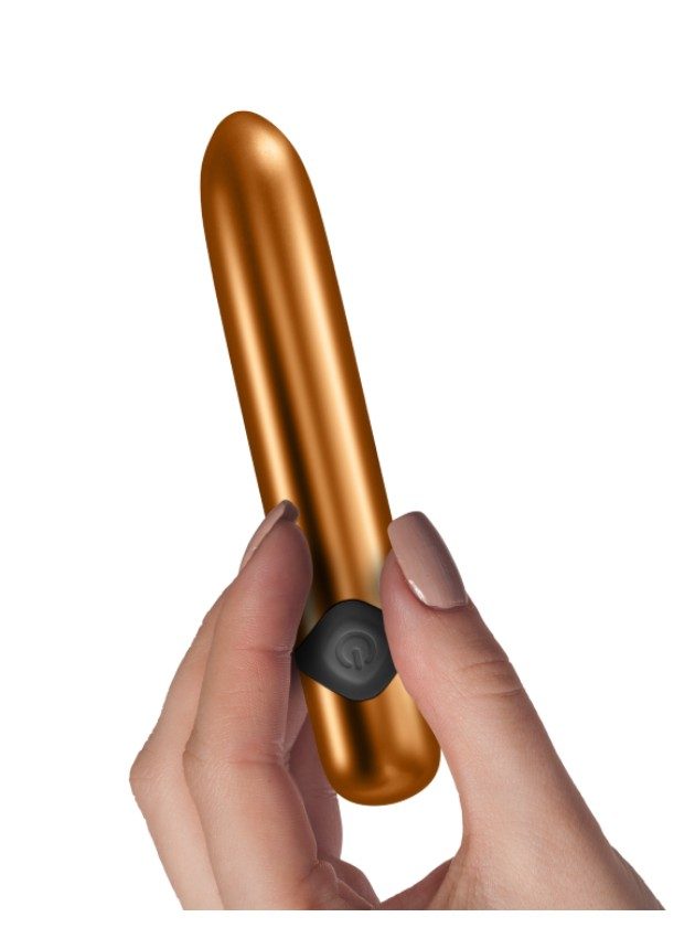 Rocks Off Havana Orange Gold 10 Speed Vibrator (gold-n-4)