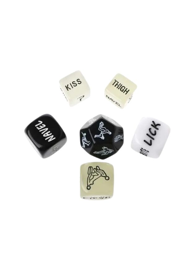 Noti Kinky Play Dice Set Clear (clear-set-3)