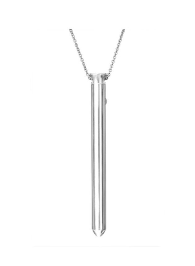 Crave Vesper Necklace Vibrator Silver (silver-n-1)