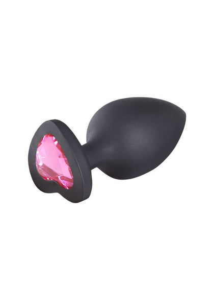 Noti Jewelled Heart Butt Plug Large (black-large-3)