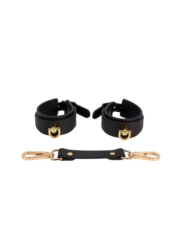 Obei Bound To Please Leather Bondage Set (black-set-4)