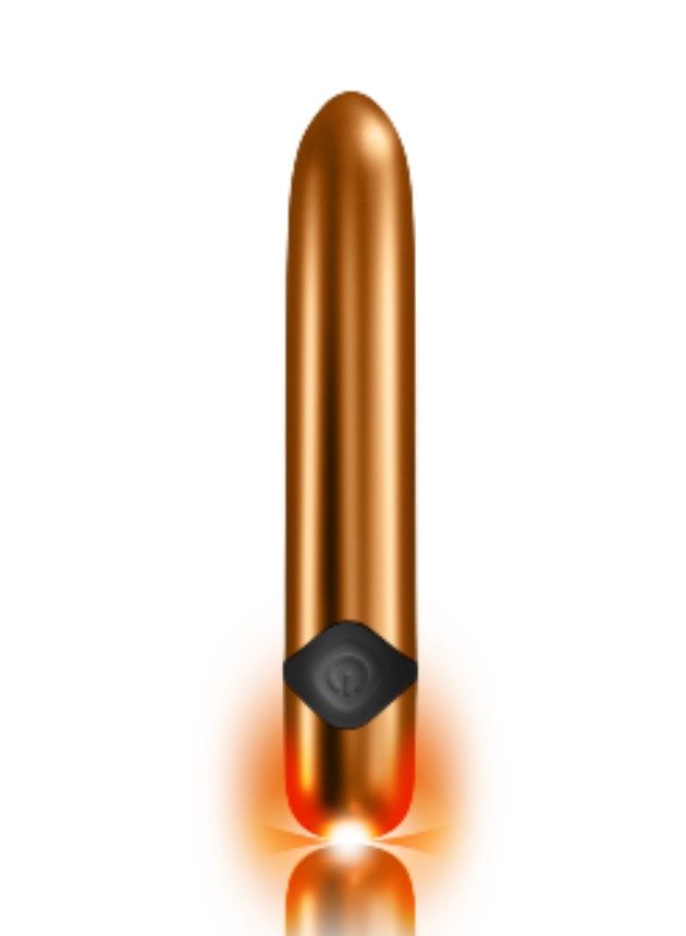 Rocks Off Havana Orange Gold 10 Speed Vibrator (gold-n-2)