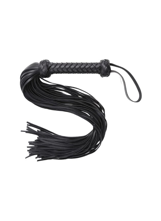 Obei The Pursuader Deluxe Leather Flogger 48 Cm (black-8 cm-2)