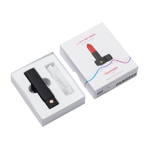 Lovense Exomoon App Controlled Secret Lipstick Bullet Vibrator (black-n-5)