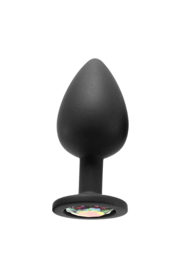 Noti Jewelled Butt Plug Medium (black-medium-1)