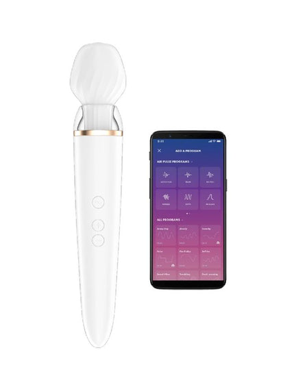 Satisfyer Double Wand Er App Controlled (white-n-1)