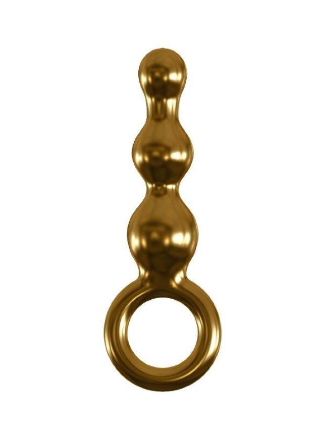 Icicles Gold Editon G10 Hand Blown Glass Massager (gold-n-2)