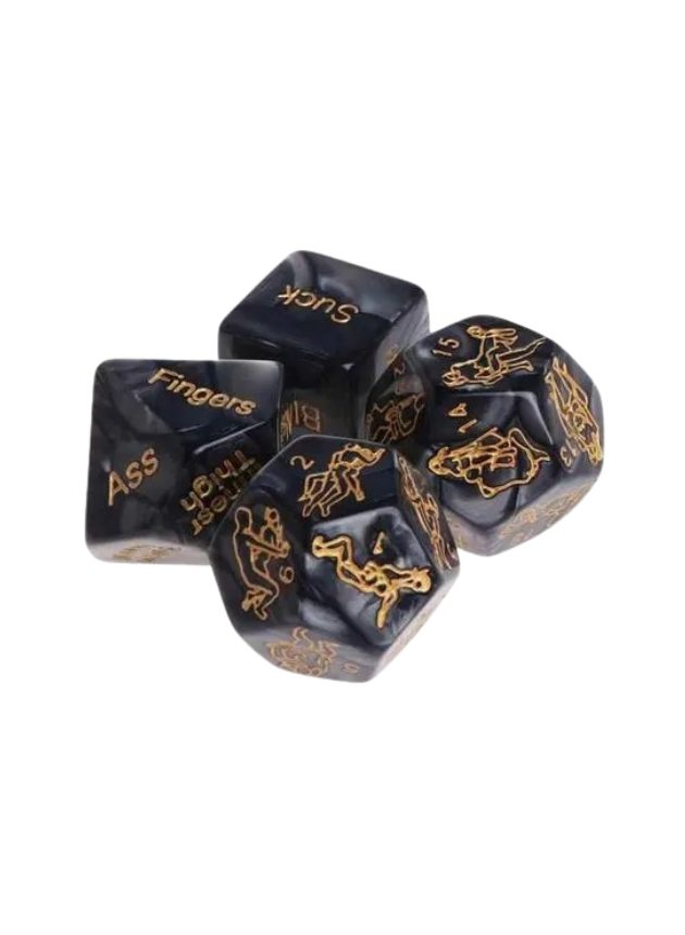 Noti Play Dice Set Black (black-set-3)