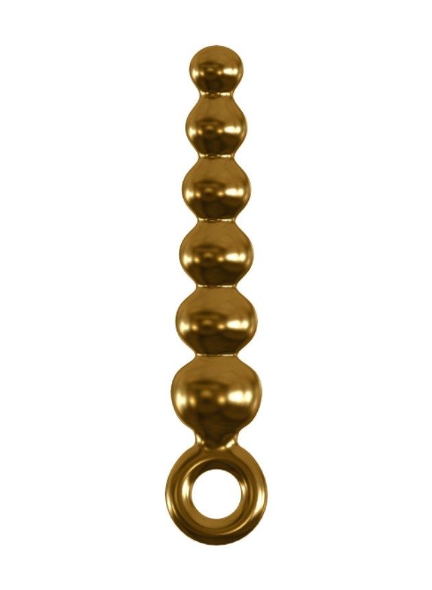 Icicles Gold Editon G06 Vibrating Glass Dildo (gold-n-4)