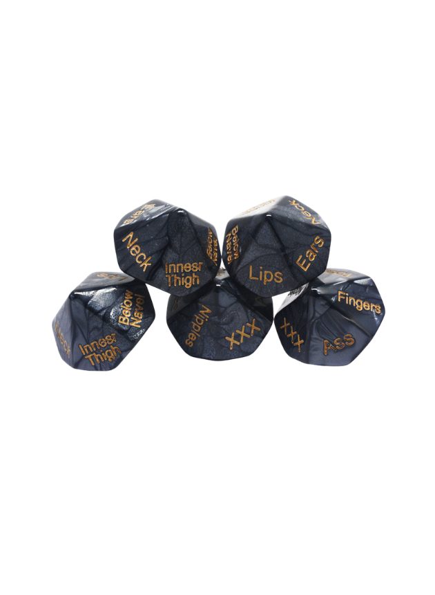 Noti Play Dice Set Black (black-set-2)