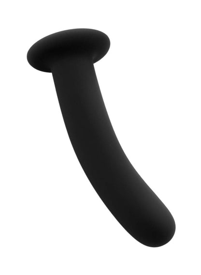 Dilly Slender Smooth Silicone Dildo Large (black-large-3)