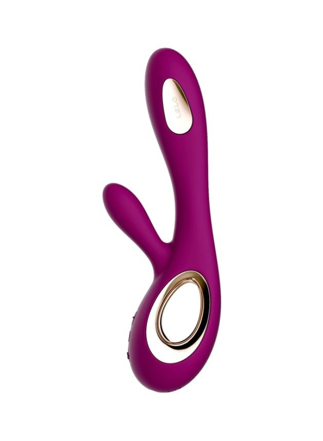 Lelo Soraya Wave Deep Rose G Spot And Clitoral Rabbit Vibrator (deep rose-n-2)