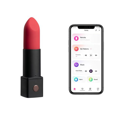 Lovense Exomoon App Controlled Secret Lipstick Bullet Vibrator (black-n-4)