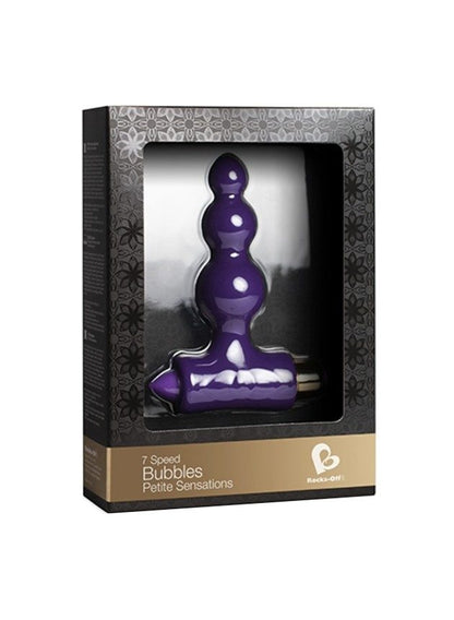 Rocks Off Petite Sensations Bubbles Purple 7 Speed Butt Plug (purple-n-5)