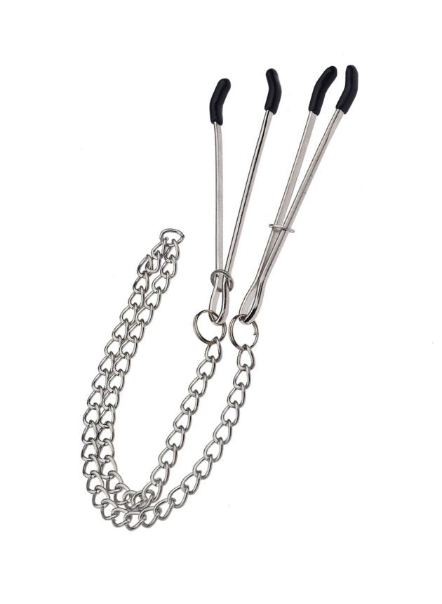 Obei Seduce Me Adjustable Nipple Clamps With Chain (black-n-2)