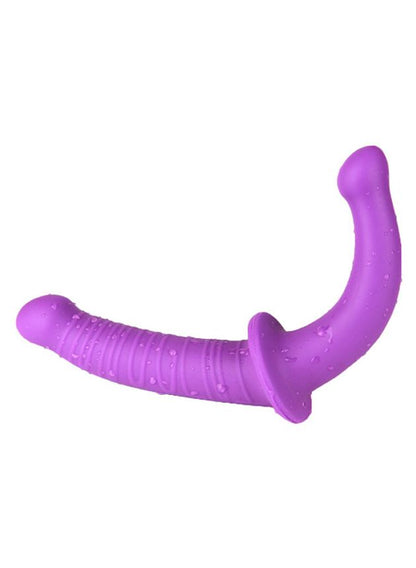 Dilly Double Delight Silicone Dildo (purple-n-1)