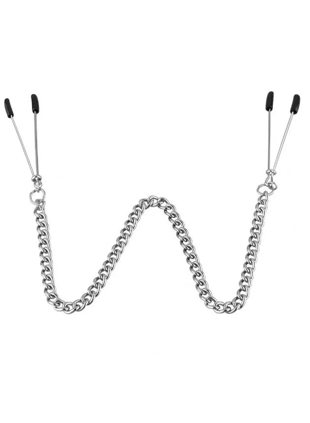 Obei Seduce Me Adjustable Nipple Clamps With Chain (black-n-1)