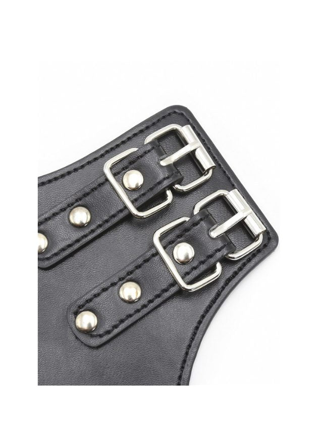 Obei Restrain Hanging Leather Manchettes (black-n-3)