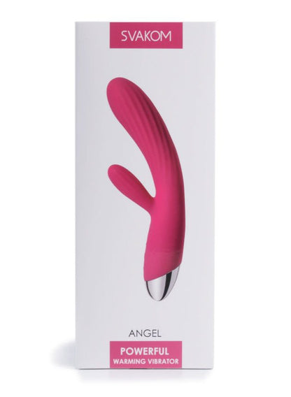 Svakom Angel Flexible Plum Red Warming Rabbit Vibrator (red-n-6)