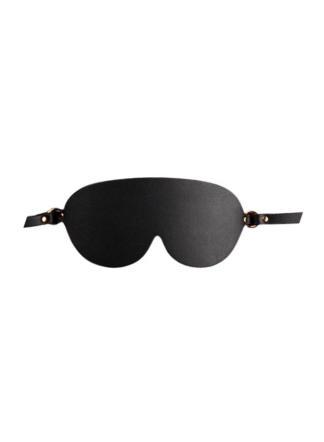 Obei Bound To Tease Real Leather Eye Mask (black-n-1)