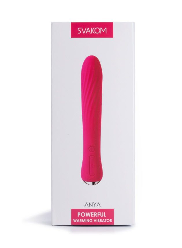 Svakom Anya Powerful Plum Red Warming Wand Vibrator (red-n-4)