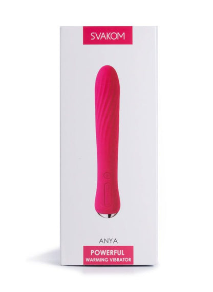 Svakom Anya Powerful Plum Red Warming Wand Vibrator (red-n-4)