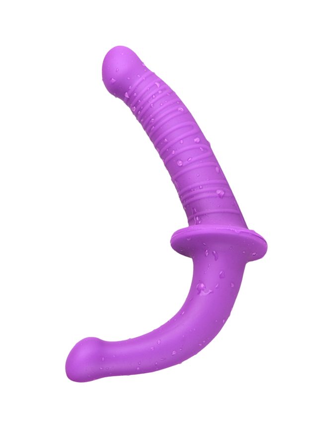 Dilly Double Delight Silicone Dildo (purple-n-2)