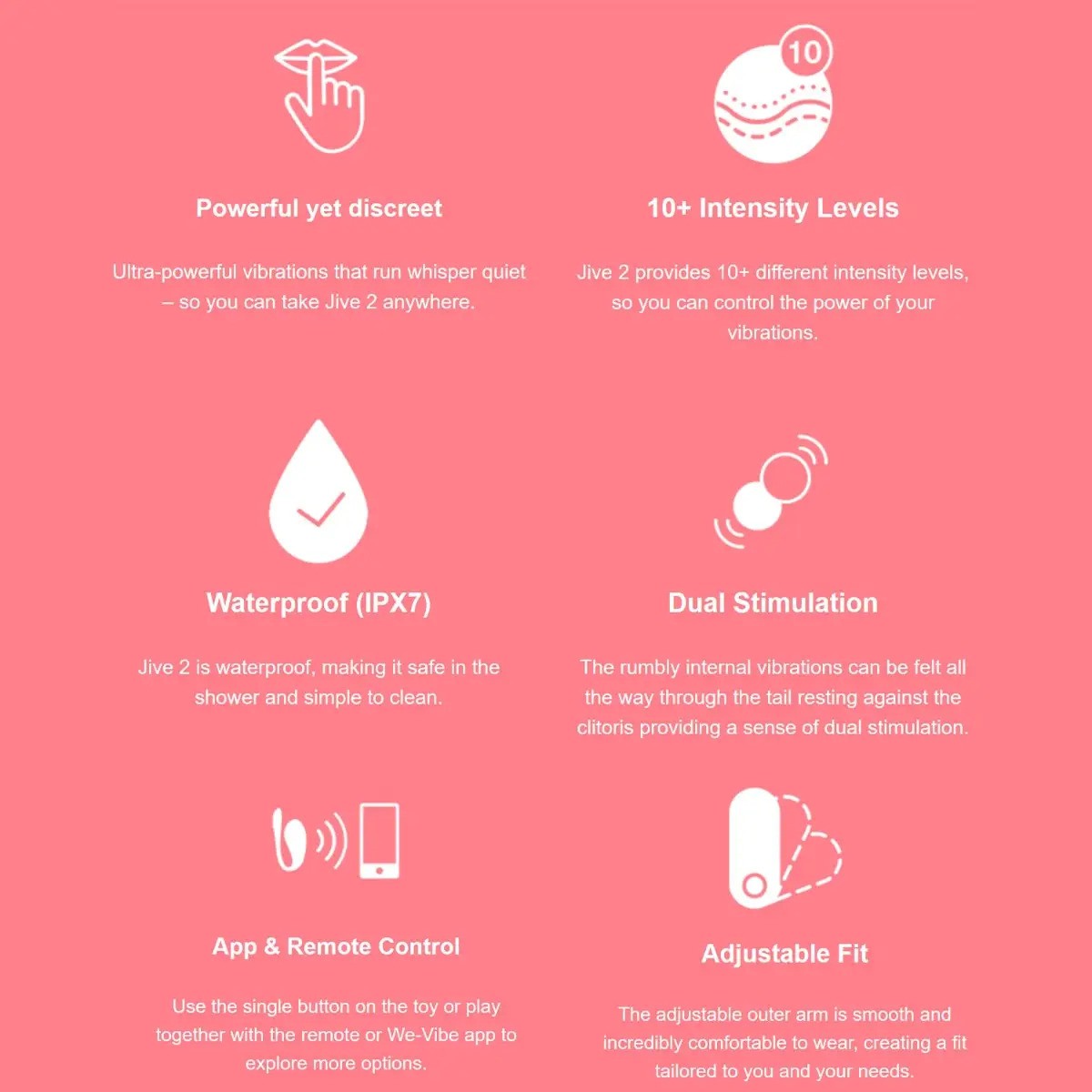 We-Vibe - Jive 2 App and Remote-Controlled Wearable G-Spot Egg Vibrator